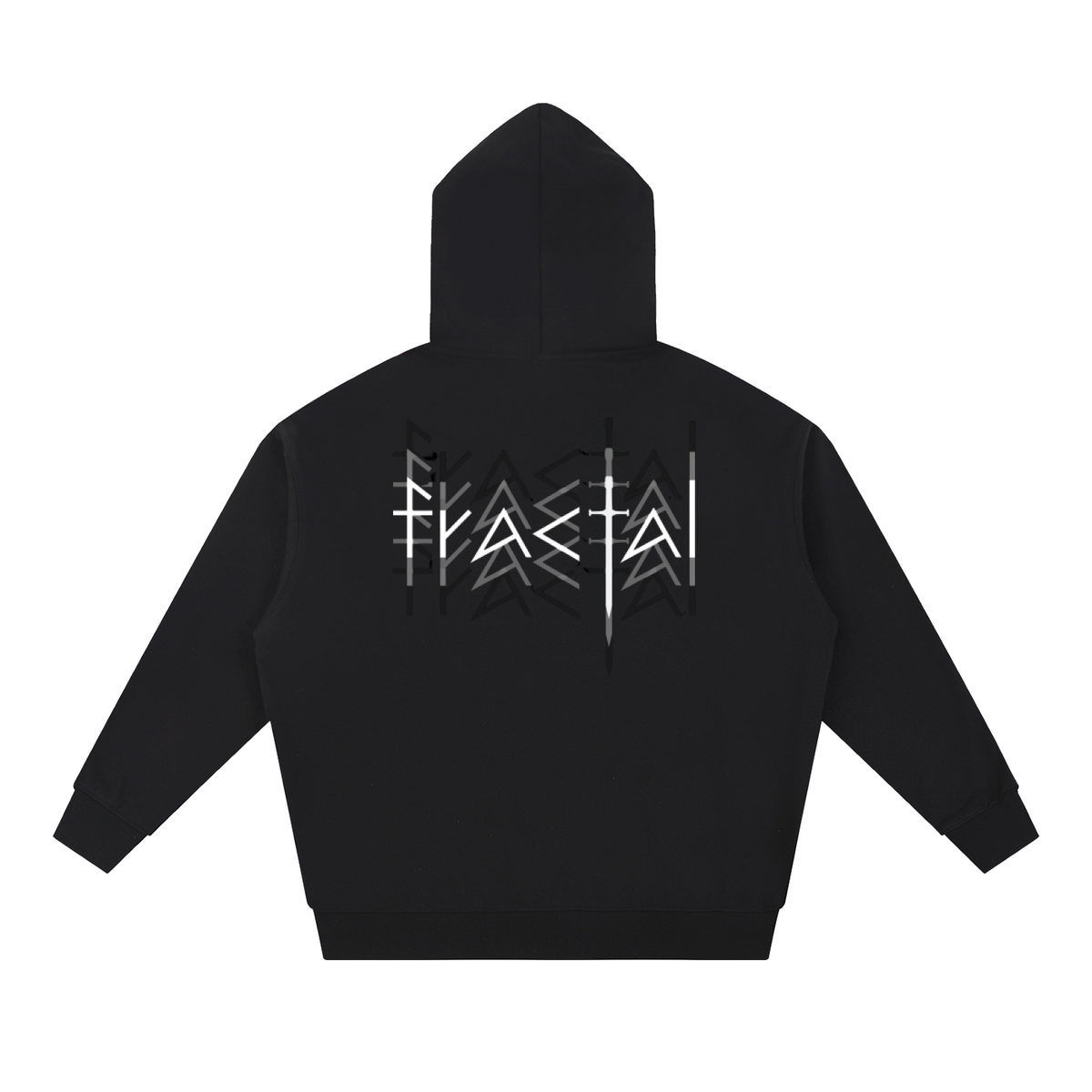 Fractal Blur Heavyweight Hoodie