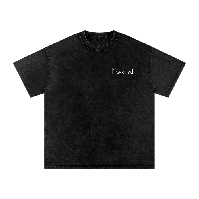 Fractal Blur T-Shirt Snow Washed